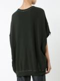 skull print distressed sweatshirt
