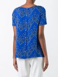 chevron dot printed top