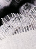 variated rabbit fur scarf