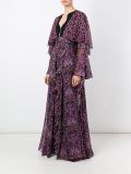 伞形印花晚礼服