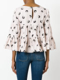 printed billowy blouse 