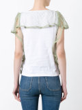 lace trimmed T-shirt 