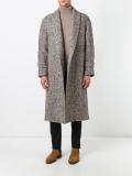 herringbone mid coat