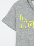 happy! print T-shirt