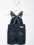 embroidered dungarees