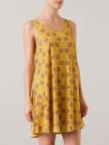 print flared beach dress