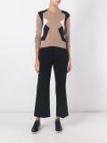 geometric colour block jumper