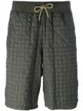quilted knee length shorts