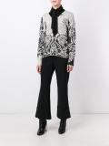 spiral floral print cardigan