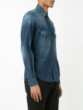 chest pockets denim shirt