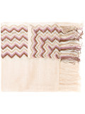 zig-zag knitted scarf