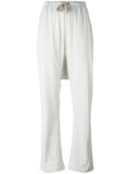 drop-crotch sweatpants