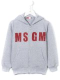 logo print hoodie