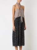 ruffled silk dress