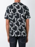 heart print T-shirt