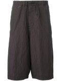 metallic slouch shorts