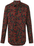printed button down shirt