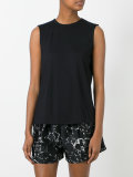 draped back top