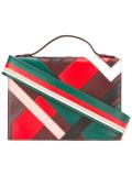 striped shoulder strap bag