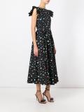 stars print ruffled dress