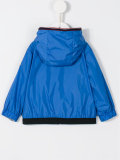 a hooded jacket 