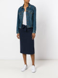 knot detail pencil skirt