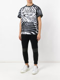 zebra print T-shirt 