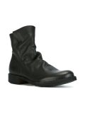 crease effect ankle boots