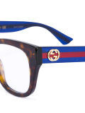 Web arm tortoiseshell glasses