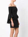 off-shoulders ruffled sleeves dress