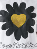 sequins heart T-shirt 