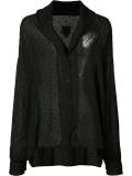 buttoned sheer blouse