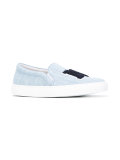 NY denim slip-on sneakers 