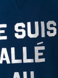 'je suis' print sweatshirt