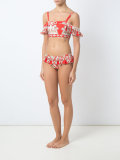 off shoulder printed bikini set