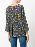 mermaid print blouse