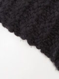 cashmere ribbed beanie 