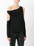 off the shoulder cut out top