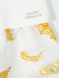 double layer baroque print dress