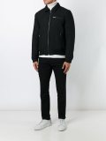 zipped bomber jacket 