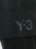 drop crotch track shorts