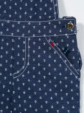 anchor print dungarees