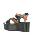 buckled platform sandals