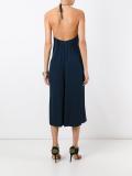 halterneck wide-legged playsuit