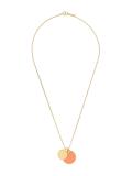 dual disc pendant necklace