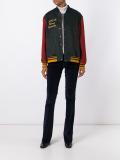 low-rise flared trousers