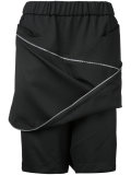 zip front track shorts