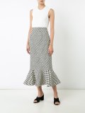 polka dots midi skirt