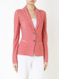 woven zigzag blazer