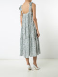 tiered tie strap dress